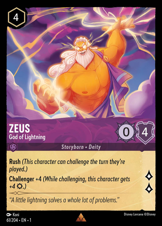 Zeus - God of Lightning - 61/204 (Foil)