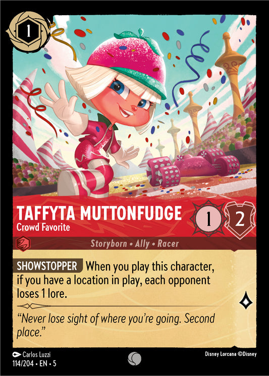 Taffyta Muttonfudge - Crowd Favorite - Shimmering Skies 114/204  (Foil) - Near Mint - Ungraded