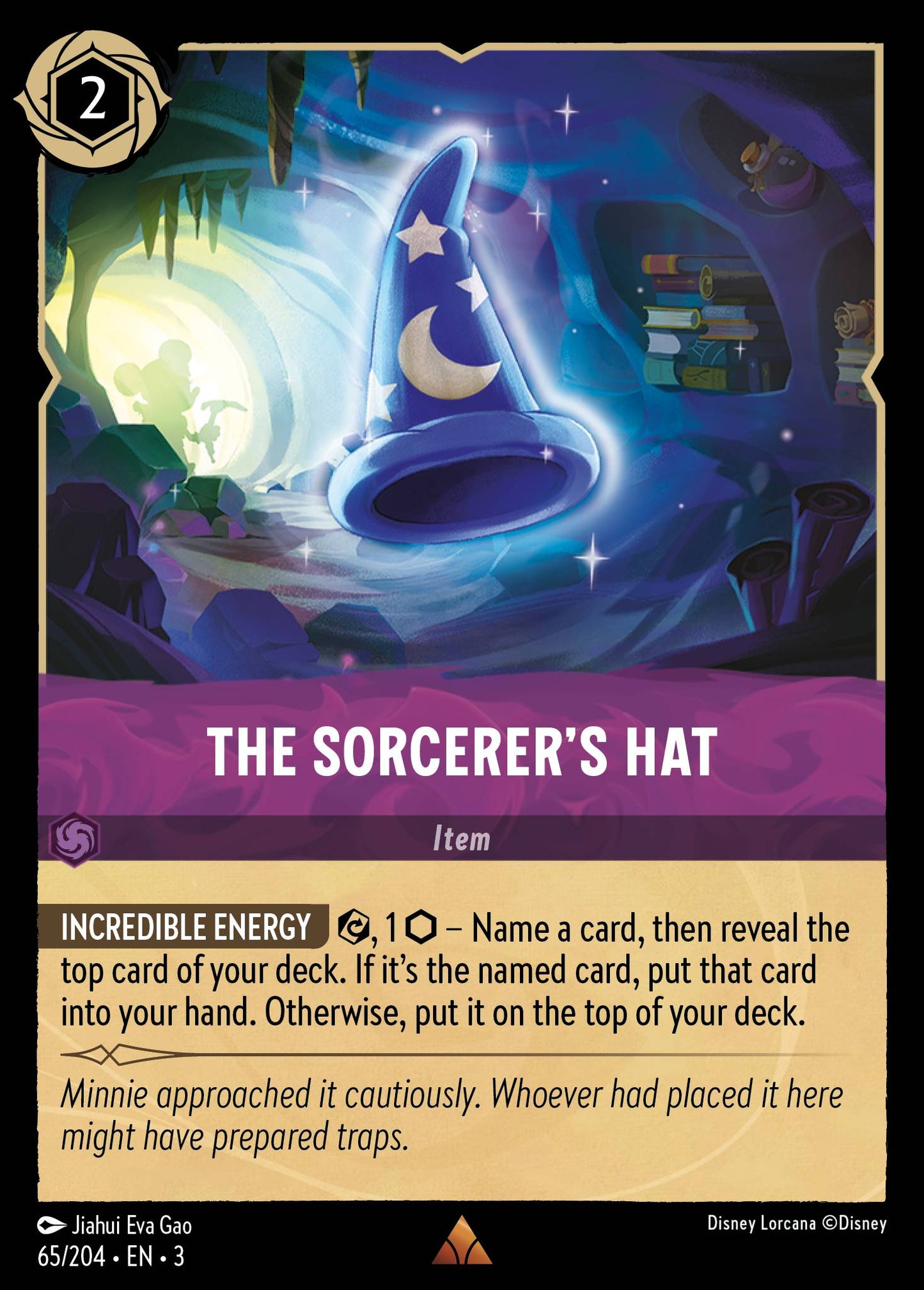The Sorcerer's Hat - Into the Inklands 65/204  - Near Mint - Ungraded