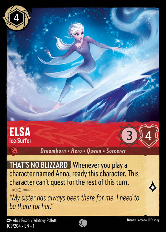 Elsa - Ice Surfer - 109/204 (Foil)