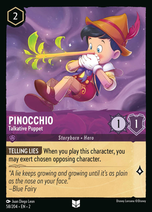 Pinocchio - Talkative Puppet - 58/204 (Foil)
