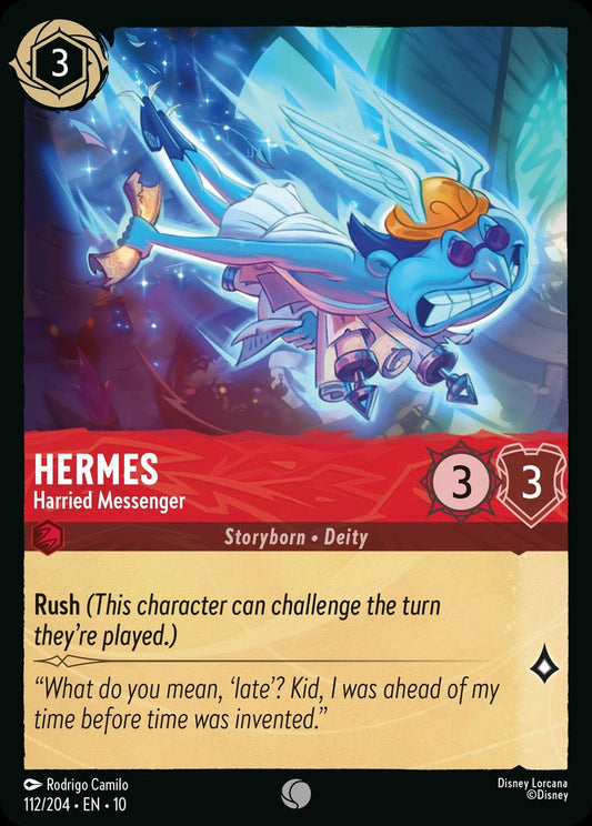 Hermes - Harried Messenger - Whispers in the Well 112/204  (Foil) - Near Mint - Ungraded