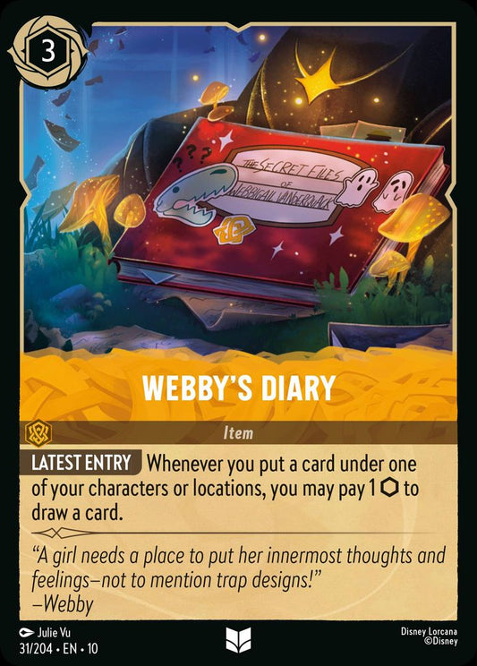 Webby's Diary - Whispers in the Well 31/204 - Near Mint