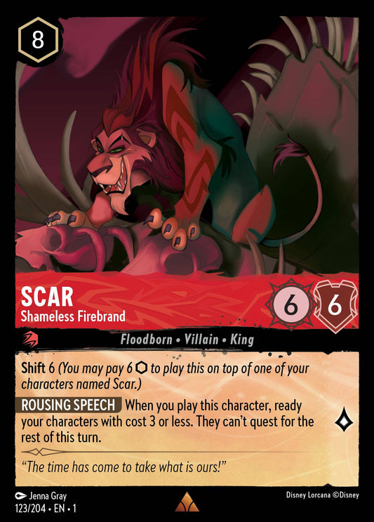 Scar - Shameless Firebrand - 123/204 (Foil)