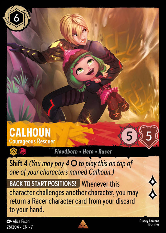 Calhoun - Courageous Rescuer - Archazia's Island 26/204  (Foil) - Near Mint - Ungraded