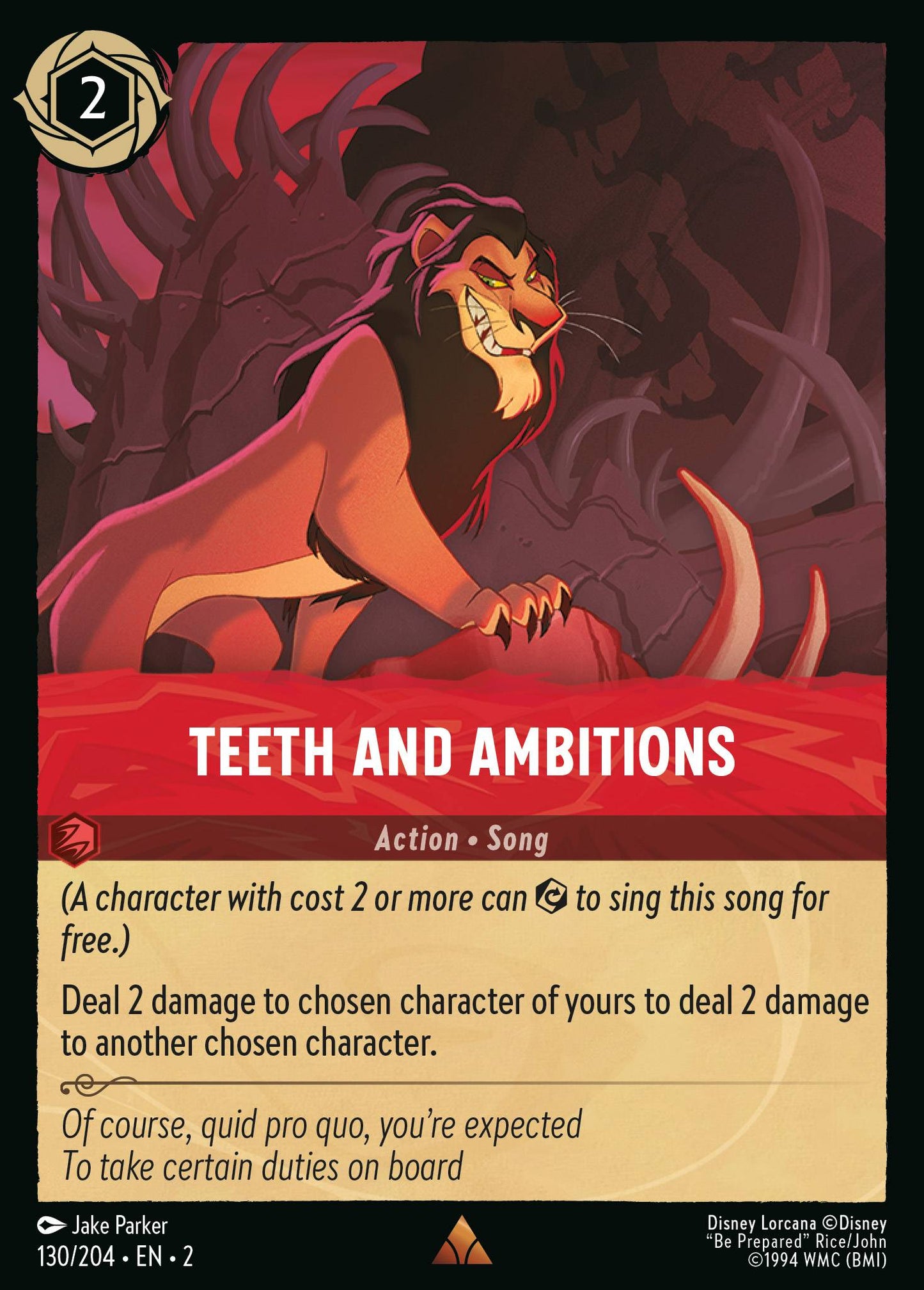 Teeth and Ambitions - Rise of the Floodborn 130/204  - Near Mint - Ungraded