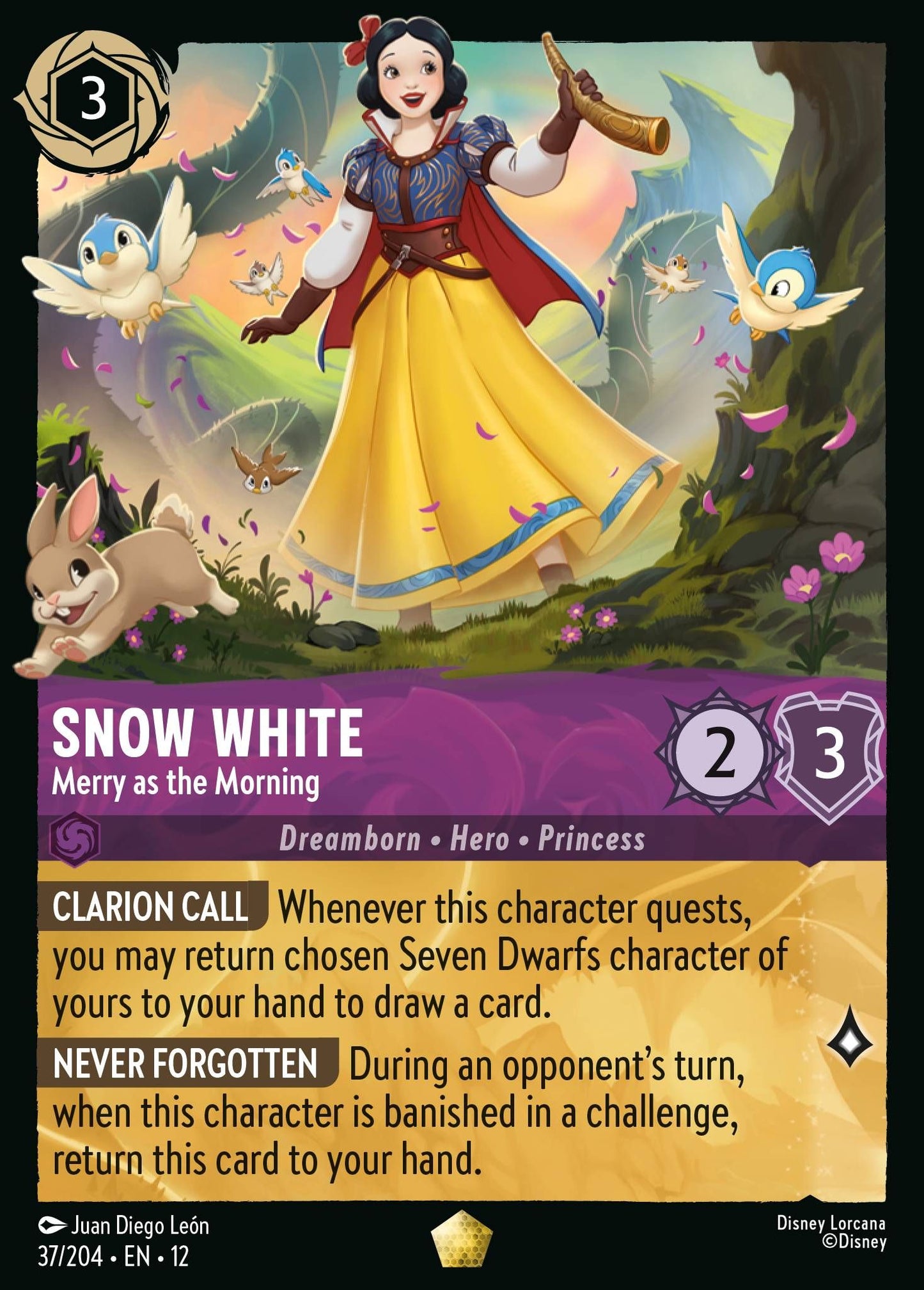 Snow White - Merry as the Morning - Wilds Unknown 37/204 - Near Mint