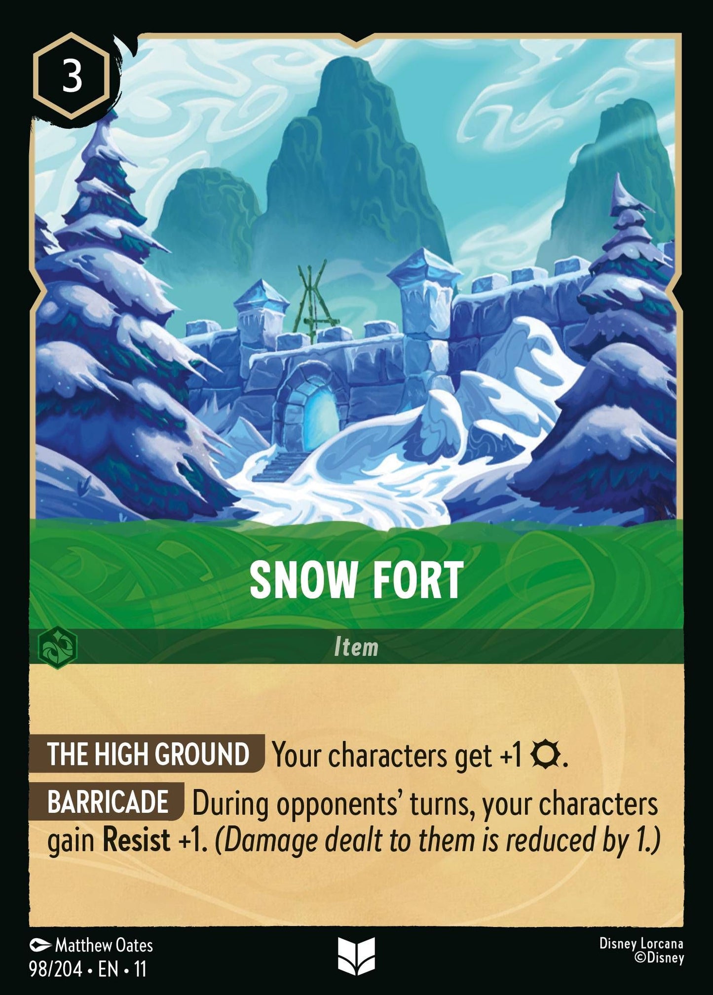 Snow Fort - Winterspell 98/204 - Near Mint