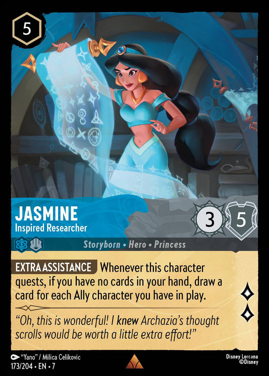 Jasmine - Inspired Researcher - Archazia's Island 173/204  - Near Mint - Ungraded