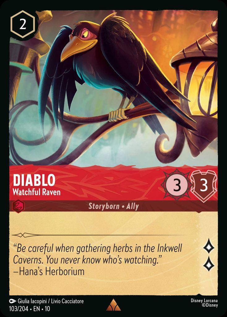 Diablo - Watchful Raven - Whispers in the Well 103/204 - Near Mint