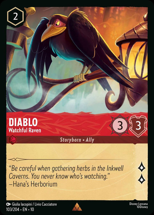 Diablo - Watchful Raven - Whispers in the Well 103/204 - Near Mint
