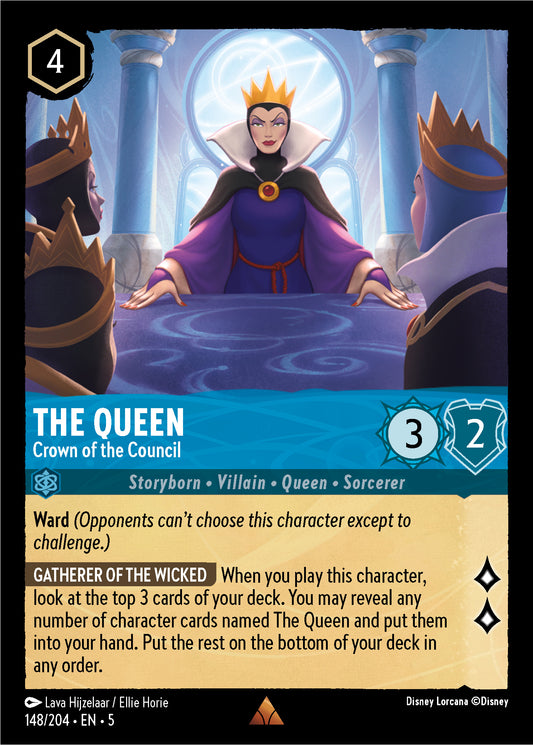 The Queen - Crown of the Council - Shimmering Skies 148/204  - Near Mint - Ungraded