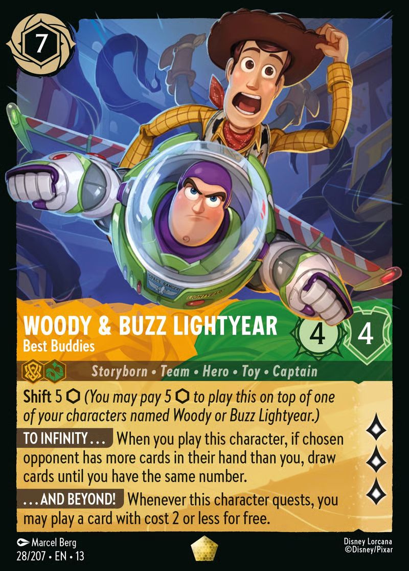 Woody & Buzz Lightyear - Best Buddies - Attack of the Vine! 28/204 - Near Mint