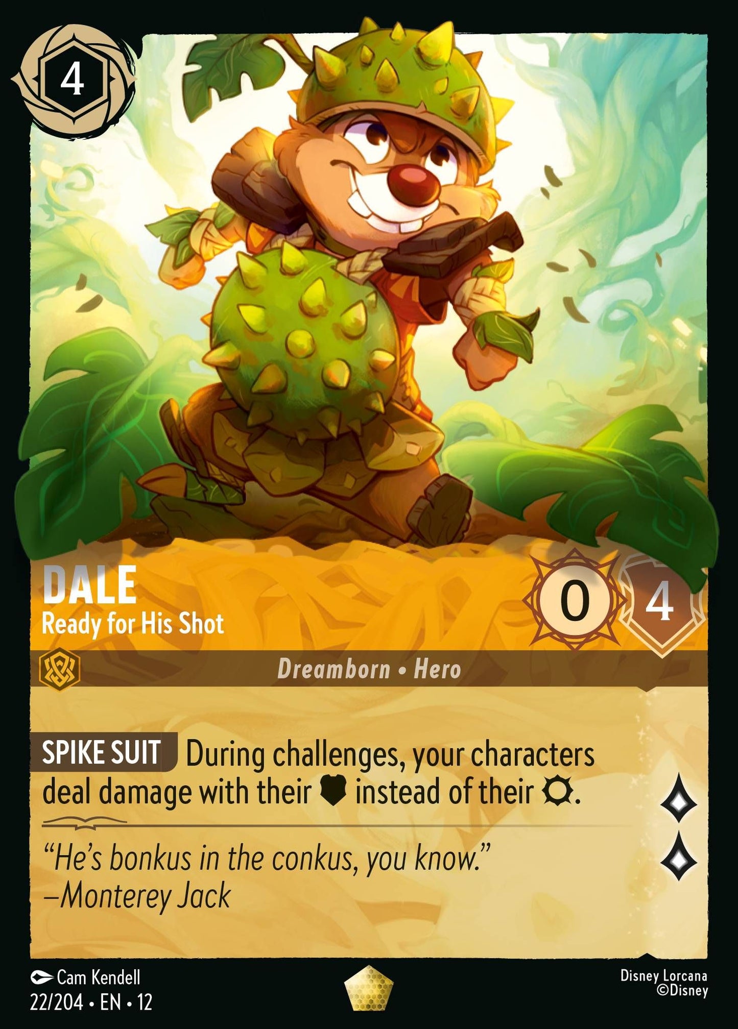 Dale - Ready for His Shot - Wilds Unknown 22/204 - Near Mint