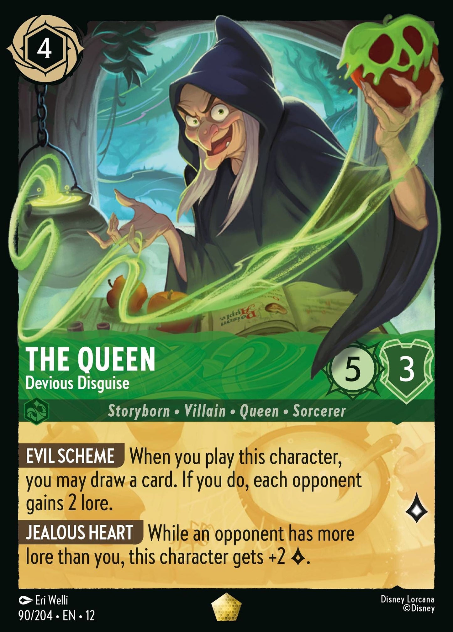 The Queen - Devious Disguise - Wilds Unknown 90/204 - Near Mint