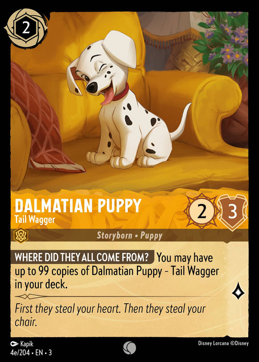 Dalmatian Puppy - Tail Wagger (4e/204) -  4e/204 (Foil)