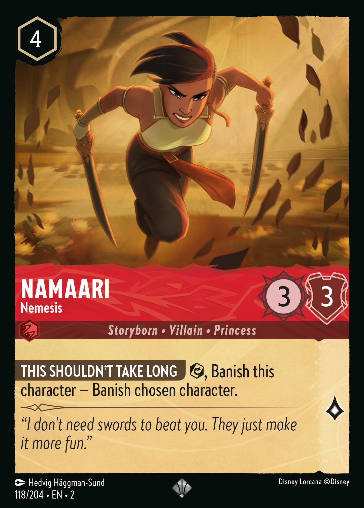 Namaari - Nemesis - Rise of the Floodborn 118/204 - Near Mint