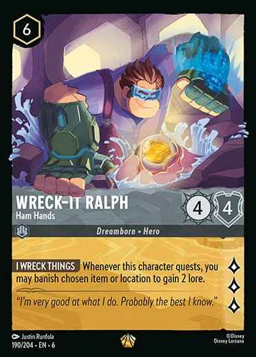 Wreck-It Ralph - Ham Hands - Azurite Sea 190/204 - Near Mint