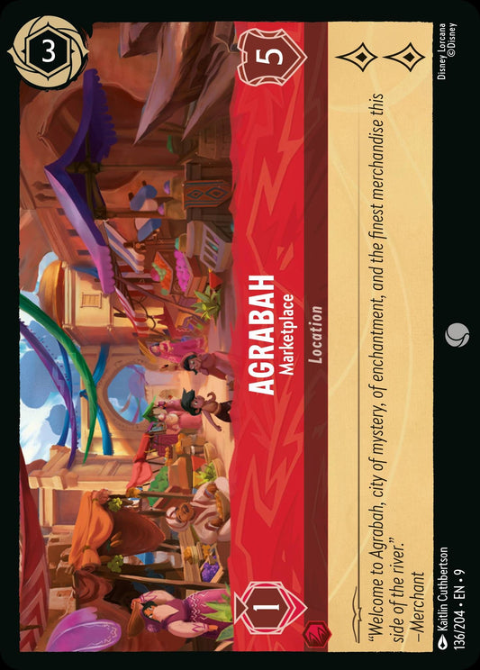 Agrabah - Marketplace - Fabled 136/204  (Foil) - Near Mint - Ungraded