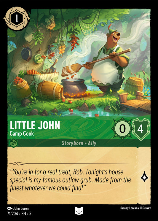 Little John - Camp Cook - Shimmering Skies 71/204  (Foil) - Near Mint
