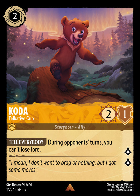 Koda - Talkative Cub - Shimmering Skies 1/204  - Near Mint - Ungraded
