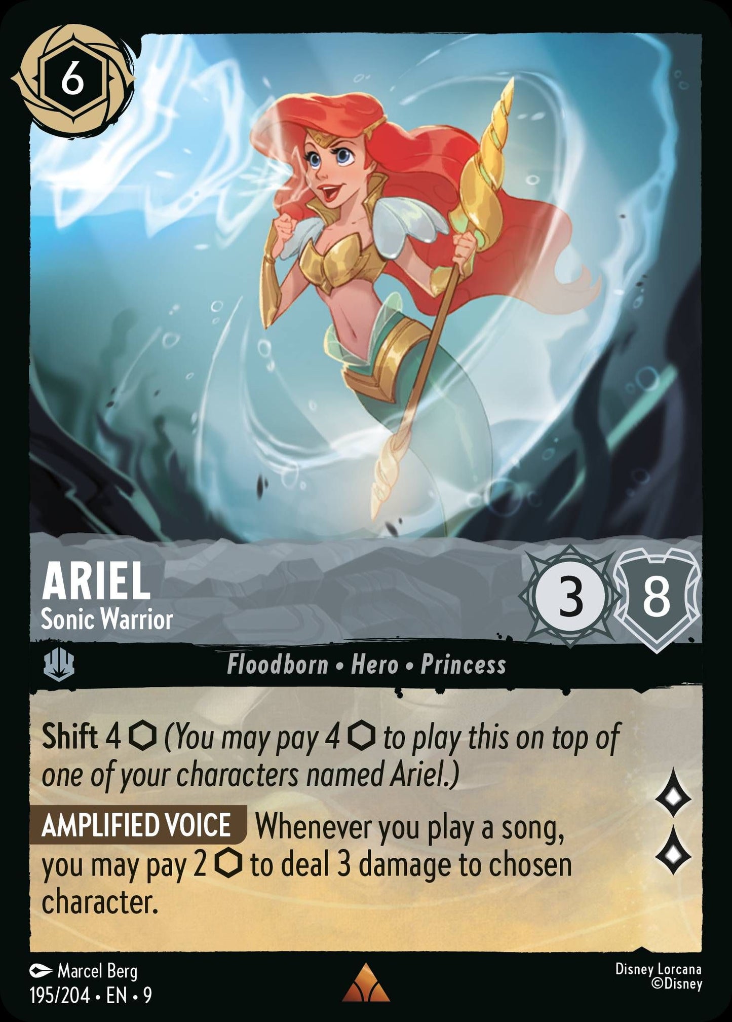 Ariel - Sonic Warrior - Fabled 195/204 - Near Mint