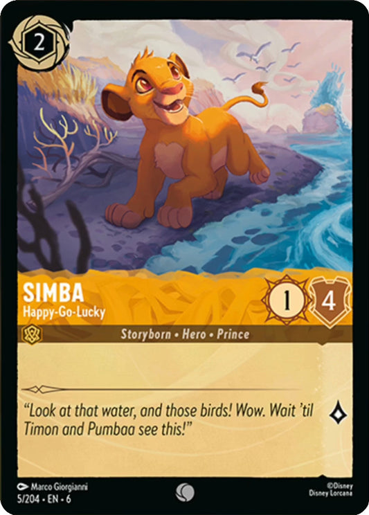 Simba - Happy-Go-Lucky - Azurite Sea 5/204  (Foil) - Near Mint - Ungraded