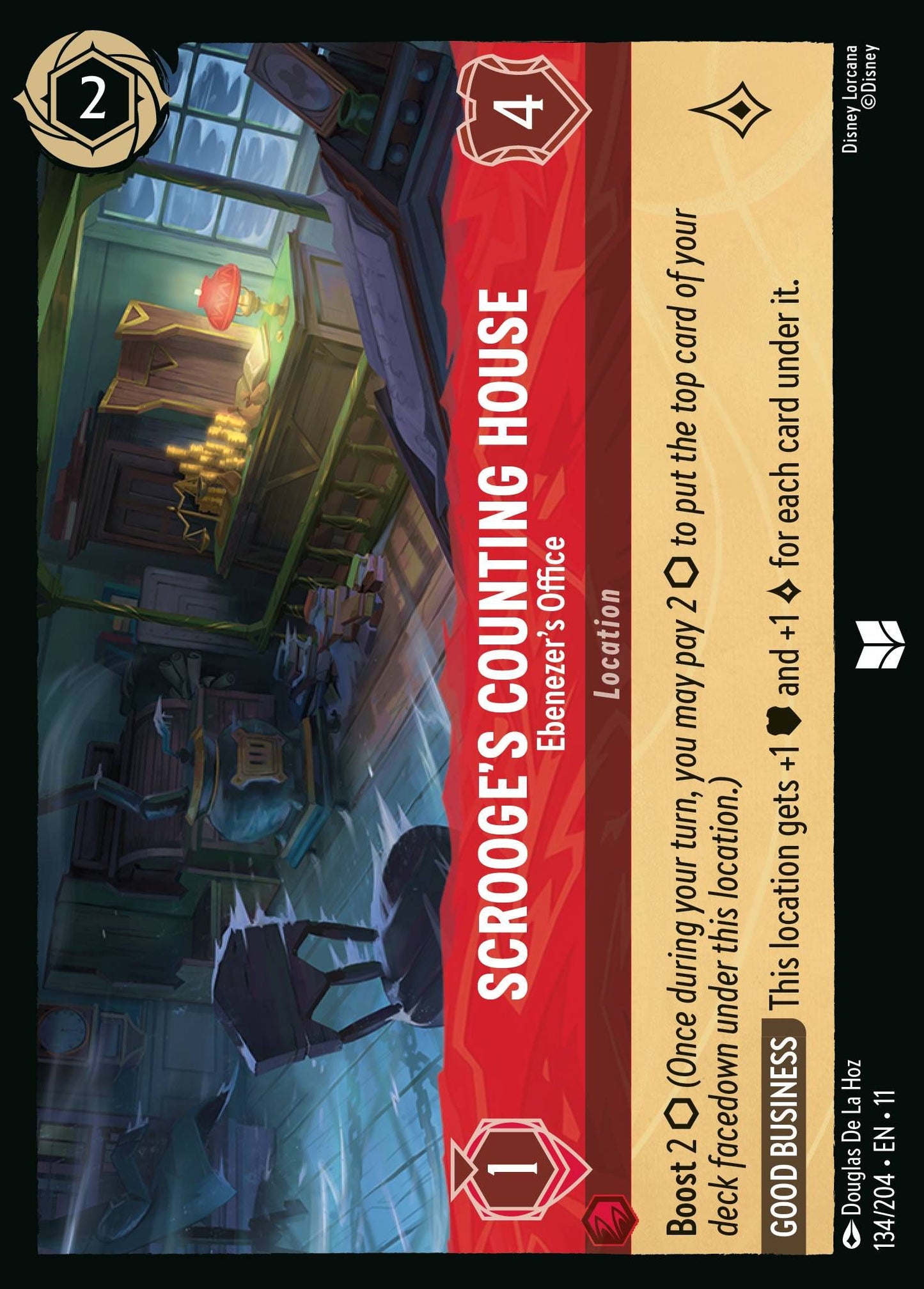 Scrooge's Counting House - Ebenezer's Office - Winterspell 134/204 - Near Mint