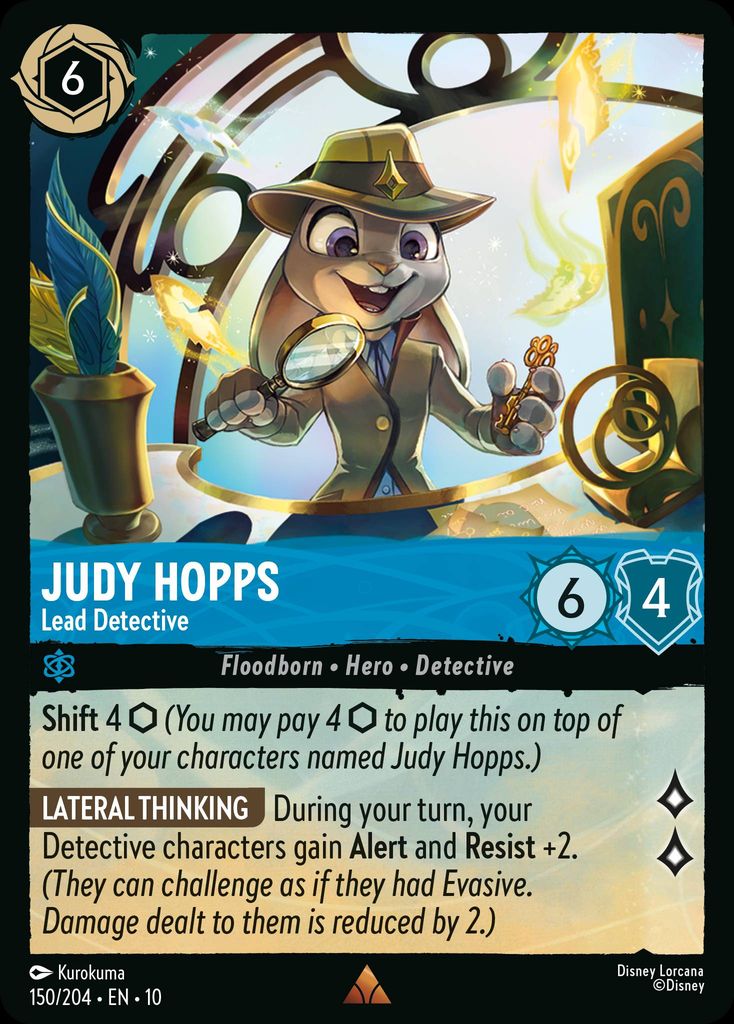 Judy Hopps - Lead Detective - Whispers in the Well 150/204 - Near Mint