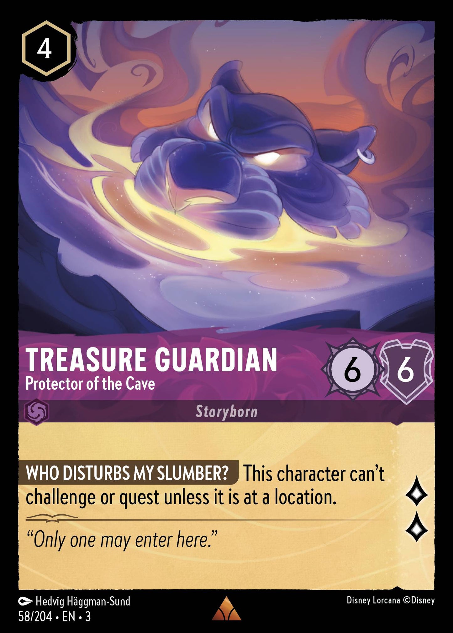 Treasure Guardian - Protector of the Cave -  58/204 (Foil)