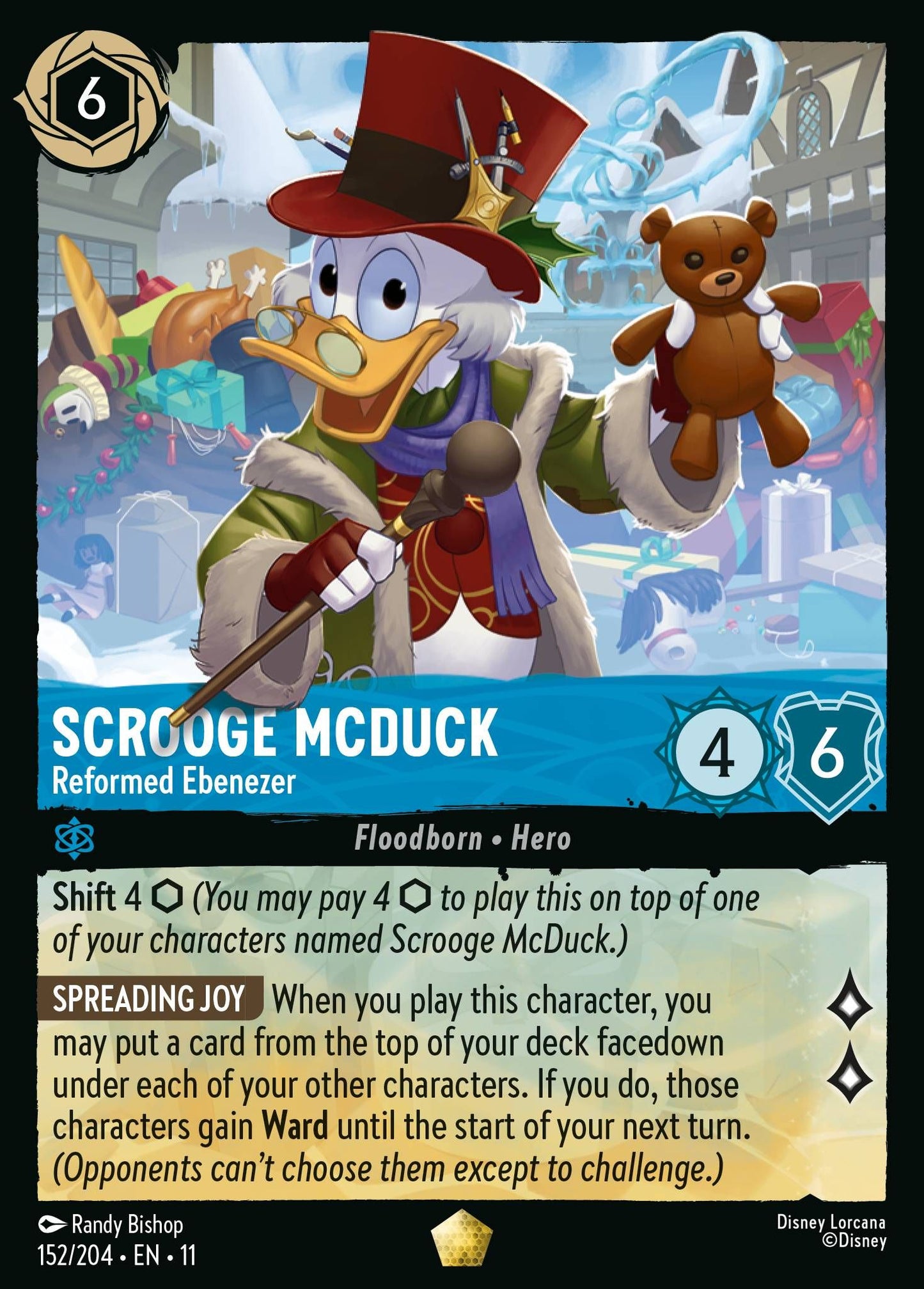 Scrooge McDuck - Reformed Ebenezer - Winterspell 152/204 - Near Mint