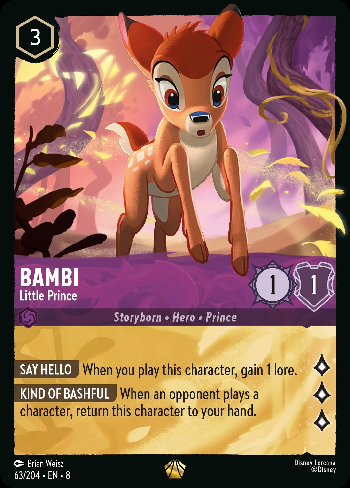 Bambi - Little Prince - Reign of Jafar 63/204 - Near Mint