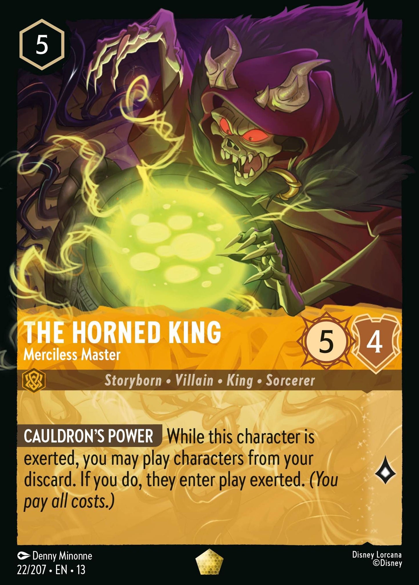 The Horned King - Merciless Master - Attack of the Vine! 22/204 - Near Mint