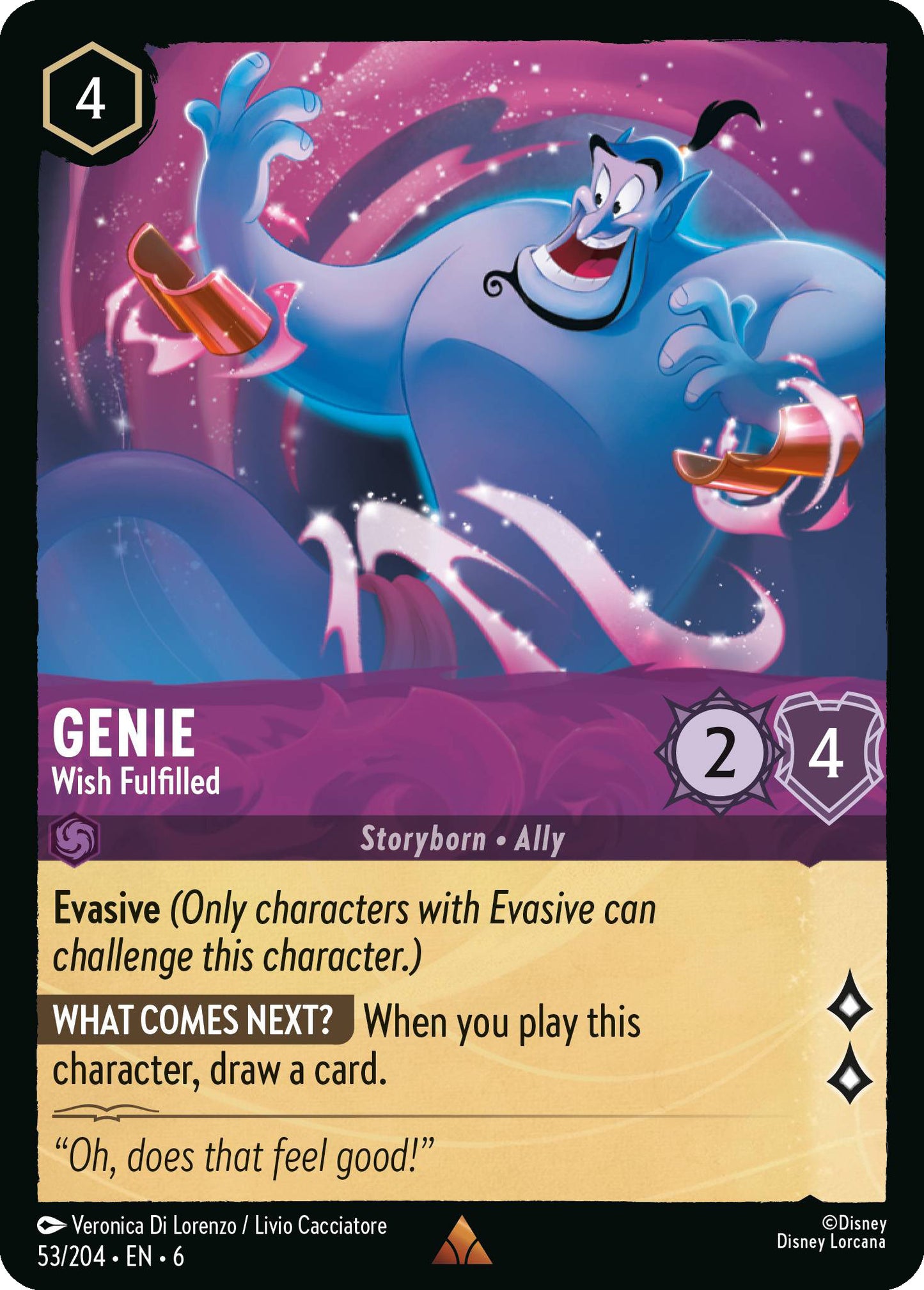 Genie - Wish Fulfilled - Azurite Sea 53/204  - Near Mint - Ungraded