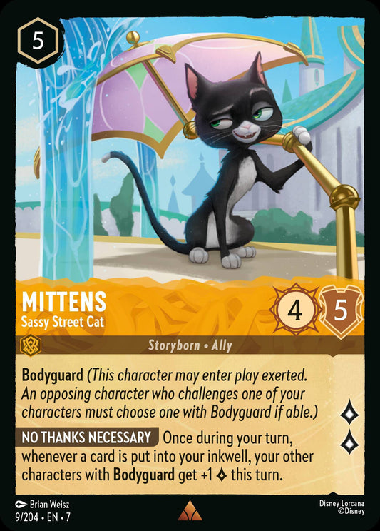 Mittens - Sassy Street Cat - Archazia's Island 9/204  (Foil) - Near Mint - Ungraded