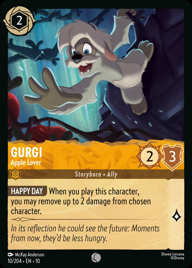 Gurgi - Apple Lover - Whispers in the Well 10/204 (Foil) - Near Mint