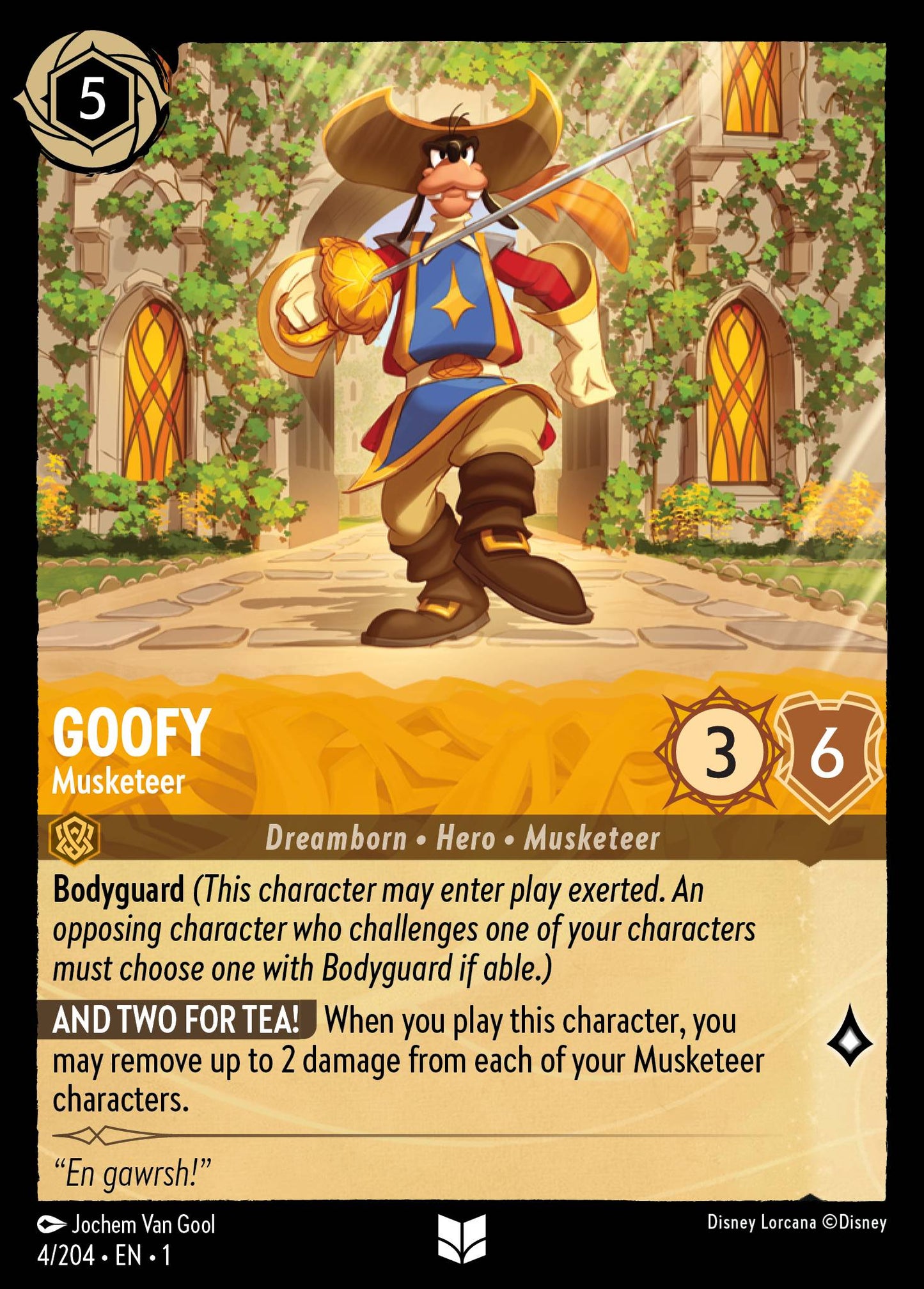 Goofy - Musketeer - 4/204 (Foil)