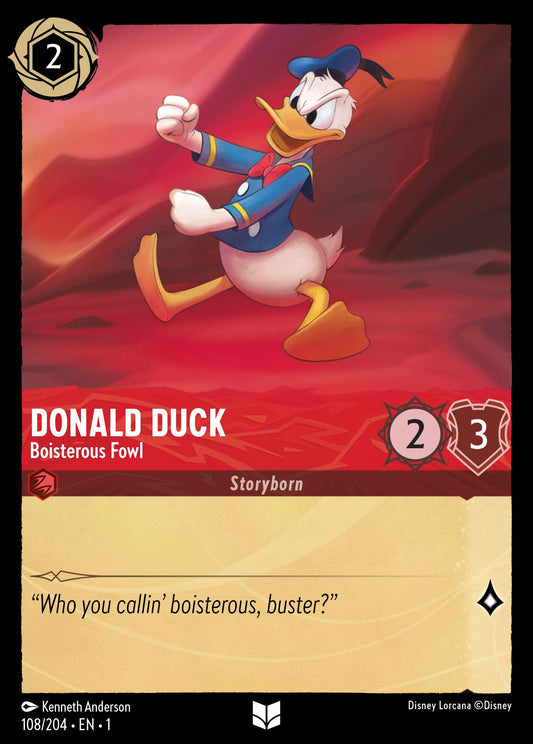 Donald Duck - Boisterous Fowl - 108/204 (Foil)