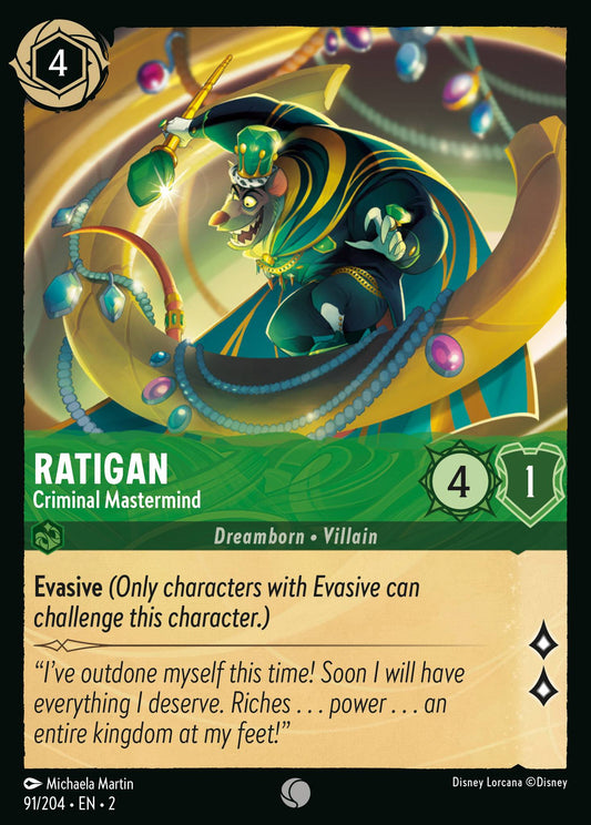 Ratigan - Criminal Mastermind - 91/204 (Foil)