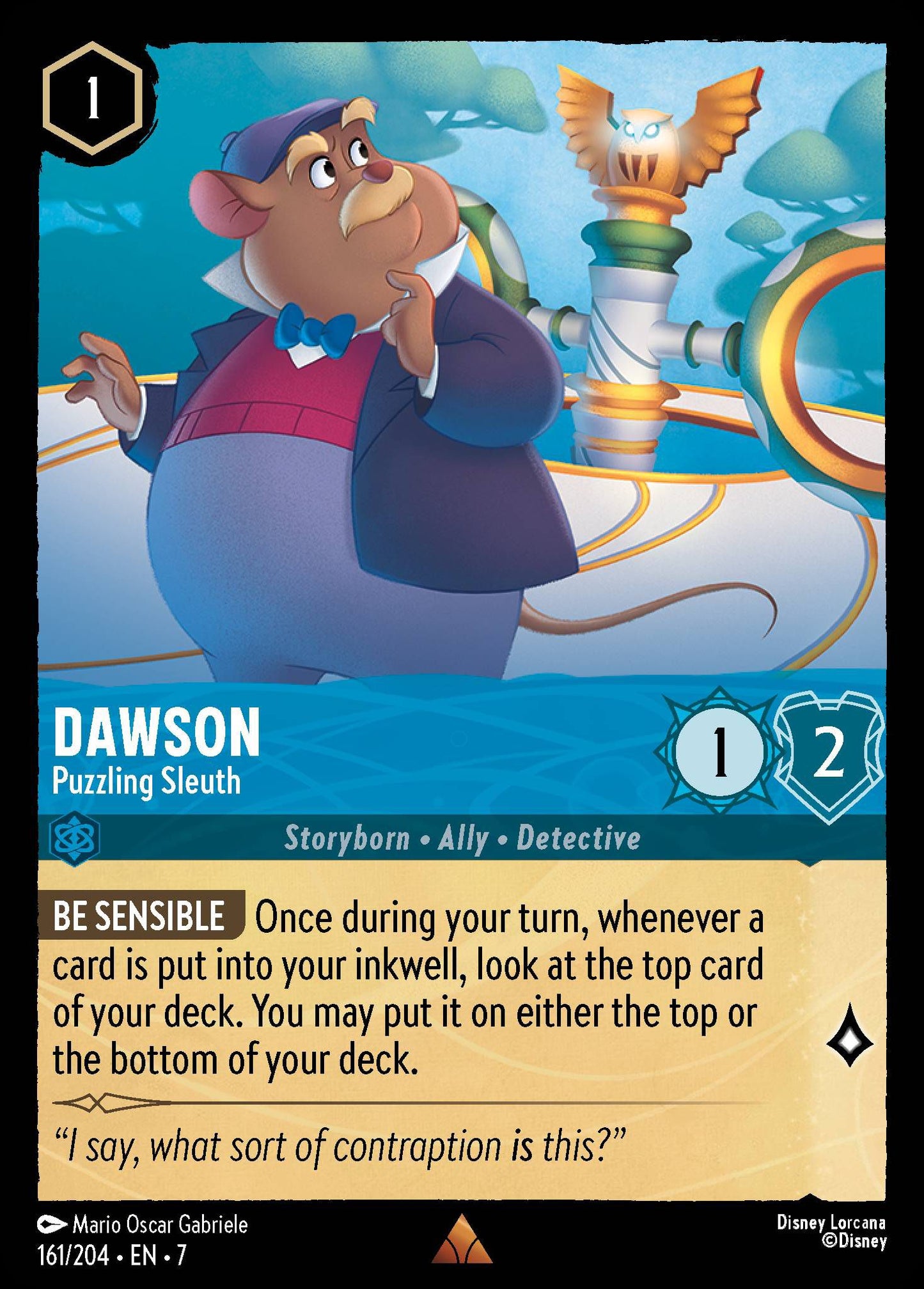 Dawson - Puzzling Sleuth - Archazia's Island 161/204  (Foil) - Near Mint - Ungraded
