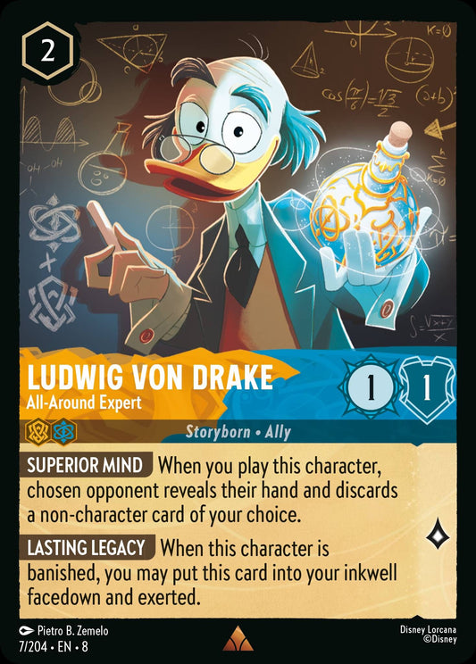 Ludwig Von Drake - All-Around Expert - Reign of Jafar 7/204 - Near Mint