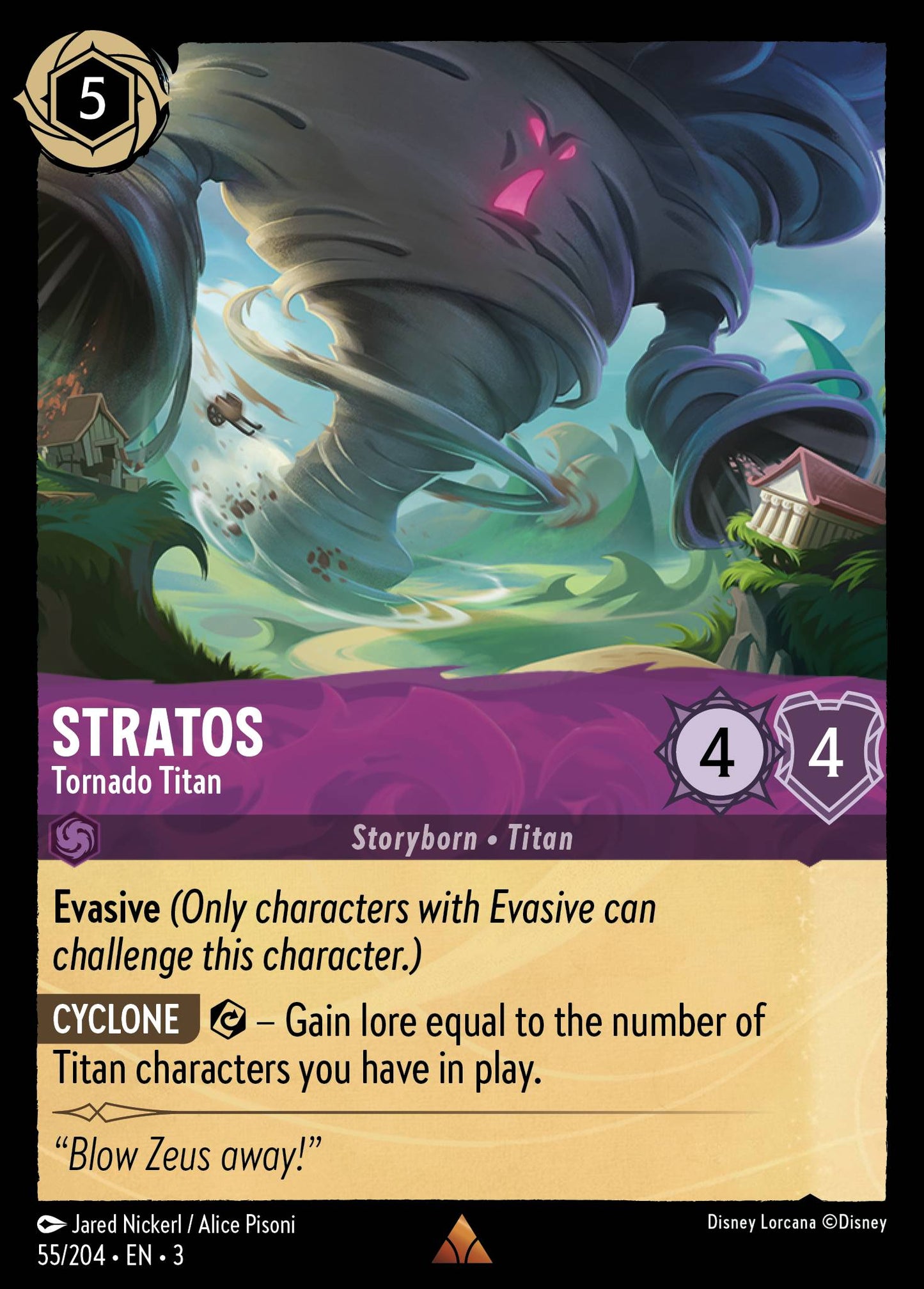 Stratos - Tornado Titan -  55//204 (Foil)