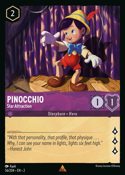 Pinocchio - Star Attraction - Rise of the Floodborn 56/204 - Near Mint