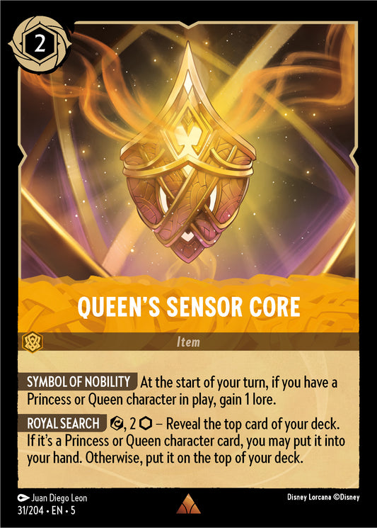 Queen's Sensor Core - Shimmering Skies 31/204  (Foil) - Near Mint - Ungraded