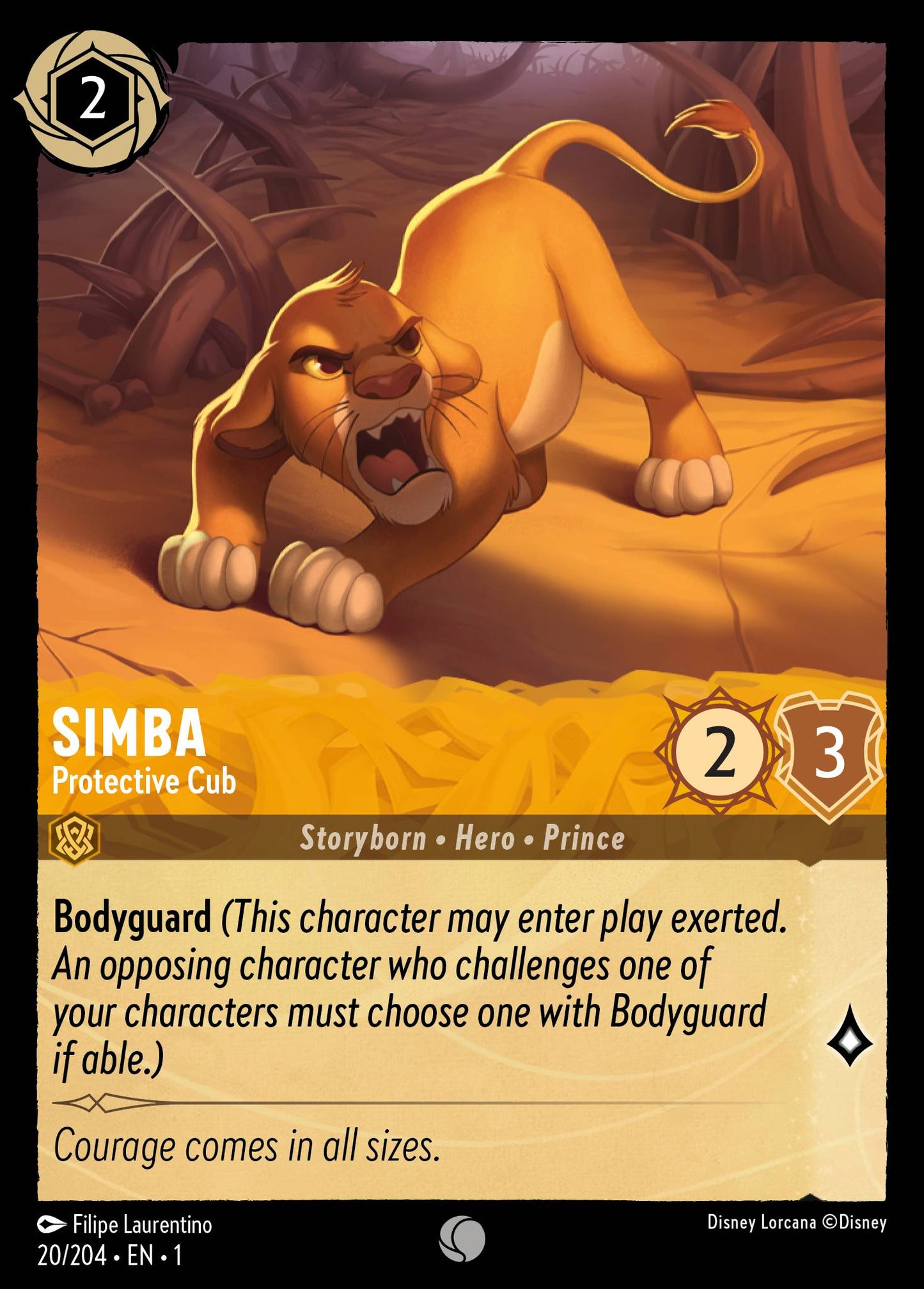 Simba - Protective Cub - 20/204 (Foil)