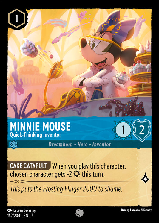 Minnie Mouse - Quick-Thinking Inventor - Shimmering Skies 152/204  (Foil) - Near Mint - Ungraded