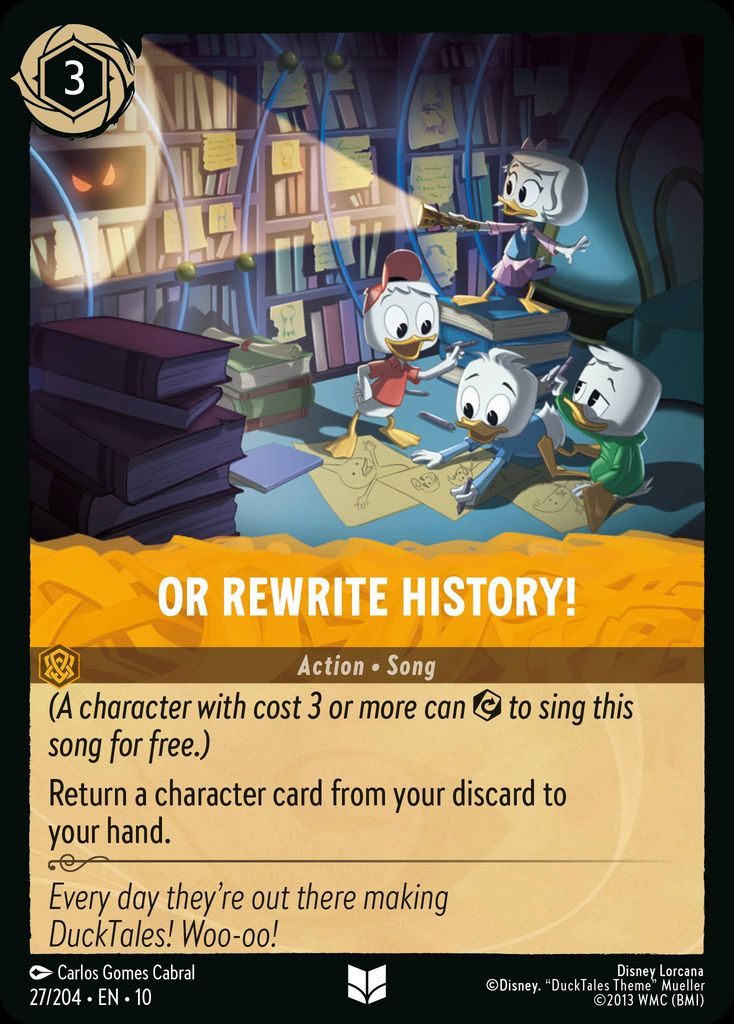 Or Rewrite History! - Whispers in the Well 27/204  (Foil) - Near Mint - Ungraded