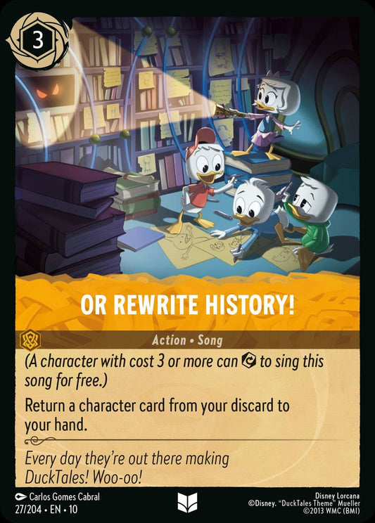 Or Rewrite History! - Whispers in the Well 27/204  (Foil) - Near Mint - Ungraded