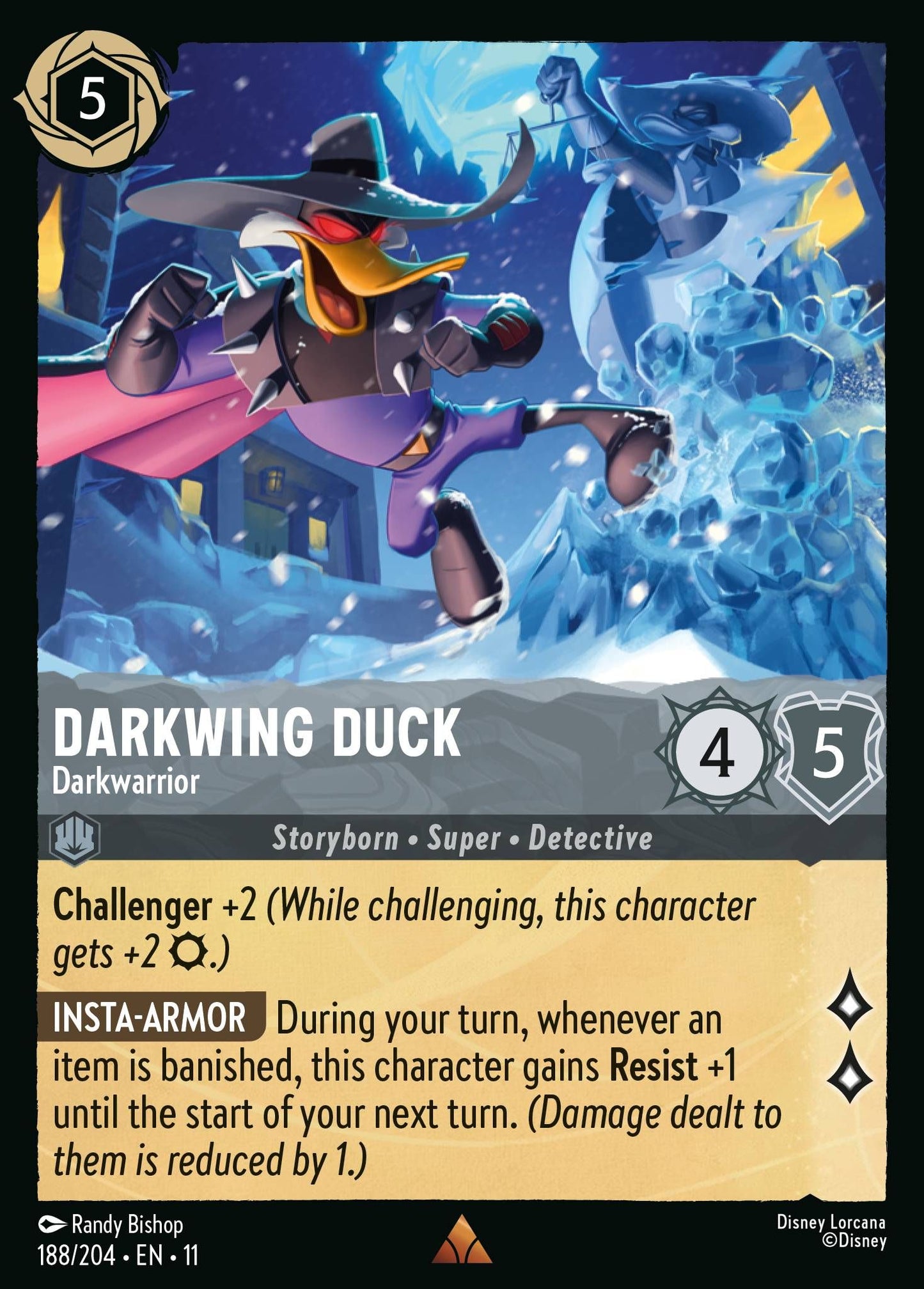 Darkwing Duck - Darkwarrior - Winterspell 188/204 - Near Mint