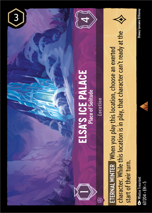 Elsa's Ice Palace - Place of Solitude - Shimmering Skies 67/204  (Foil) - Near Mint - Ungraded